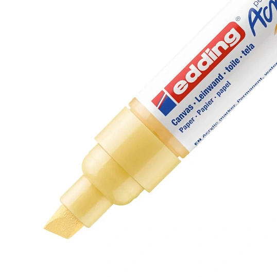 Маркер акриловый Edding 5000/915.скош.нак. 5-10 мм. Цвет Пастельный желтый