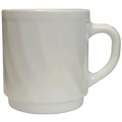 Кружка 300 мл. белая d=80, h=90 мм. штабелир. Трианон 6шт/уп 61685