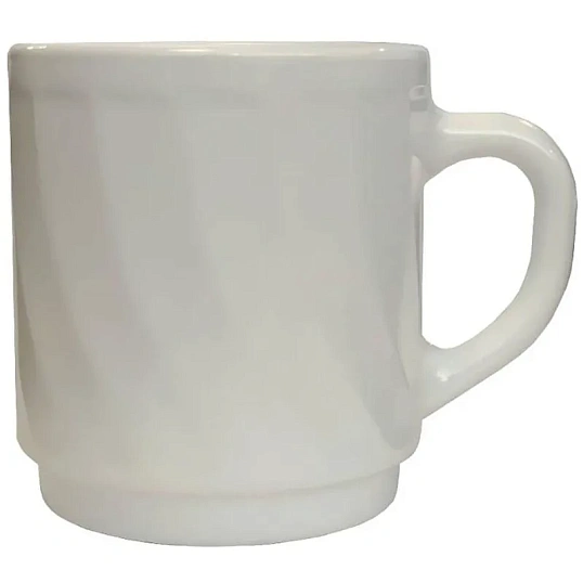 Кружка 300 мл. белая d=80, h=90 мм. штабелир. Трианон 6шт/уп 61685