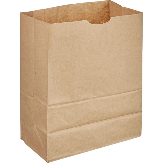 Пакет бумажный 179х118х290 мм, 50гр/м2, крафт, с прямоуг.дном,1000шт/уп