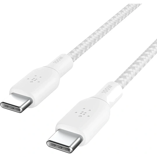Кабель Belkin (CAB014BT2MWH)BoostCh.100W PD USB-C To USB-C 2м белый