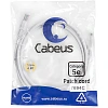 Патч-корд Cabeus PC-UTP-RJ45-CAT.5E-1.5M-WH белый