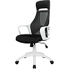 Кресло BN_Hg_EChair-578 TC сетка/ткань черный, пластик белый