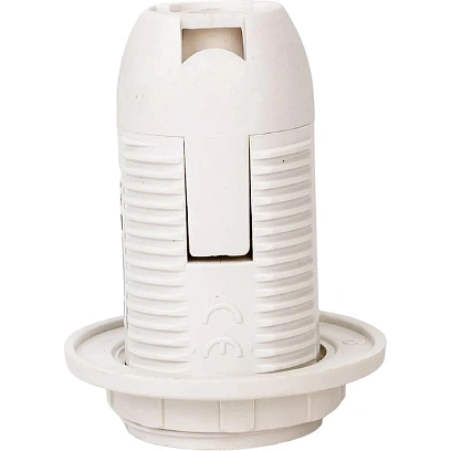 Патрон Е14-ППК пластиковый с прижимным кольцом IN HOME