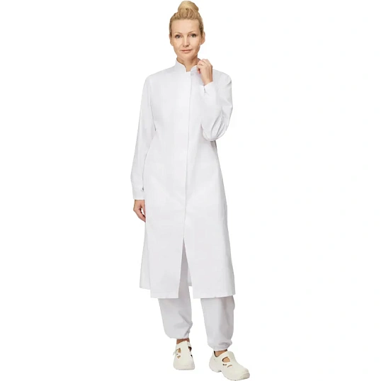 Халат для пищевого производства у17-ХЛ жен.ХАССП белые (52-54)170-176