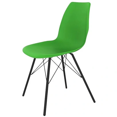 Стул обеденный EL_Sheffilton SHT-ST29/SHT-S37 пл.зел/мет.черн муарт RAL6018