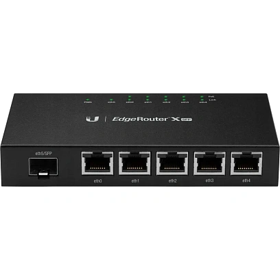 Маршрутизатор Ubiquiti X SFP (ER-X-SFP) 2 ядра (880 МГц), 5x 1G RJ45, 1xSFP