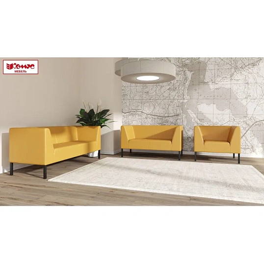 Кресло MV_Комус Мебель_Bonus (Rt1) к/з Or.16/Ec.3001 черн