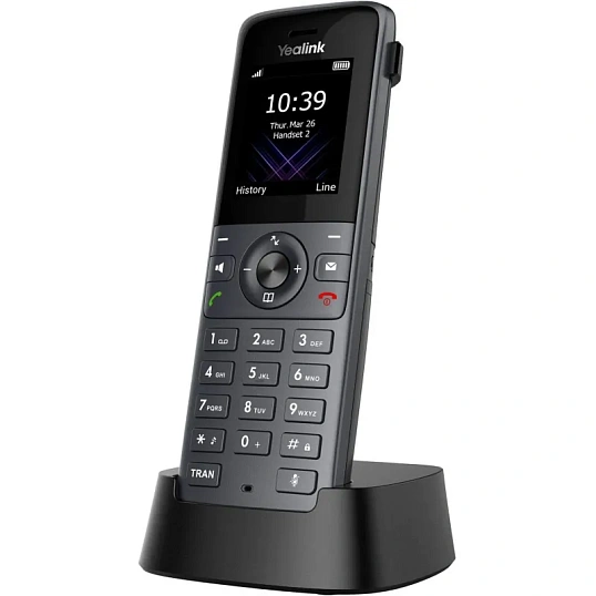 Дополнительная трубка Yealink W74H, виброоповещение, FNR, BT, 3.5 mm