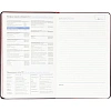 Ежедневник недатированный Attache А5, 160л, 138x213мм иск. кожа, красный