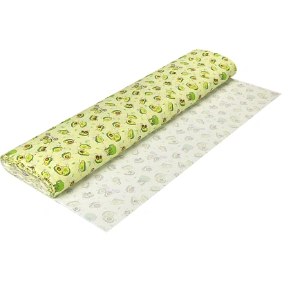 Полотно техническое вафельное набивное 1,5х55м, 155г/м2, 10317/1, Авокадо