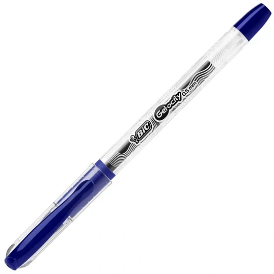 Ручка гелевая неавтомат. BIC Gelocity Stic резин.манжет.синяя