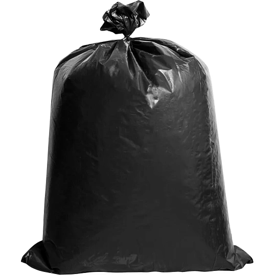 Мешки для мусора ПВД STANDARD 240л 80мкм 10 шт/рул черные 85х130см