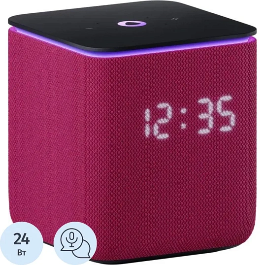 Умная колонка Яндекс Станция Миди с Алисой с Zigbee, розов (YNDX-00054PNK)