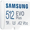 Карта памяти Samsung MicroSDXC EVO Plus 512GB U3 A2 V30 /MB-MC512KA/APC