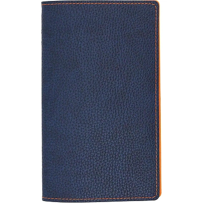 Визитница настольная А5,96виз,гибкая,синяя,оранжев.простр. АТТАСНЕ Bizon