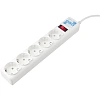 Сетевой фильтр Power Cube 5р/0,5м 10А/2,2кВт 3х0,75 (SPG-B-0,5M-WHITE)