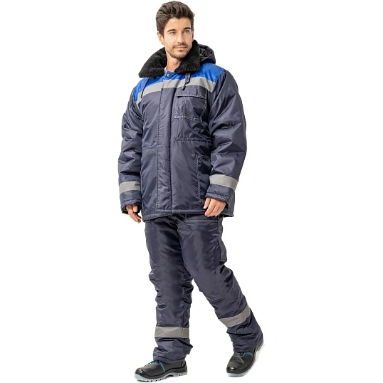 Куртка рабочая зимняя муж з32-КУ син/вас оксф 68-70/194-200 (Арсенал-СП)