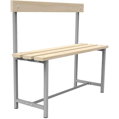 Скамья TI_СТ-2 дерев. доска, спинка, 1000мм