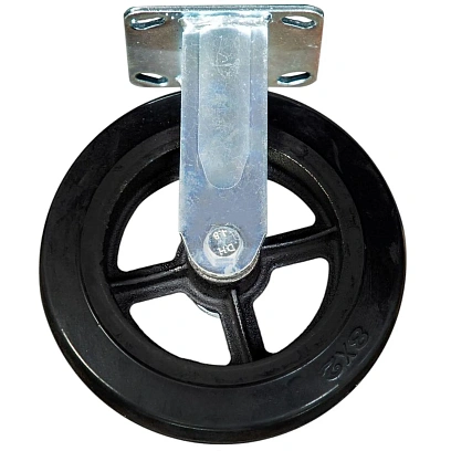 Колесо для тележки большегрузное неповорот FCd 80 200мм обрезин (N) 1024165