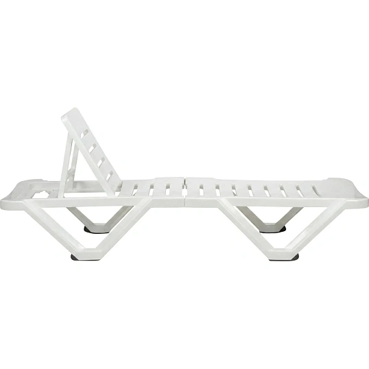 Шезлонг PR_Decorona DeRiviera без подлокотников, белый рассвет