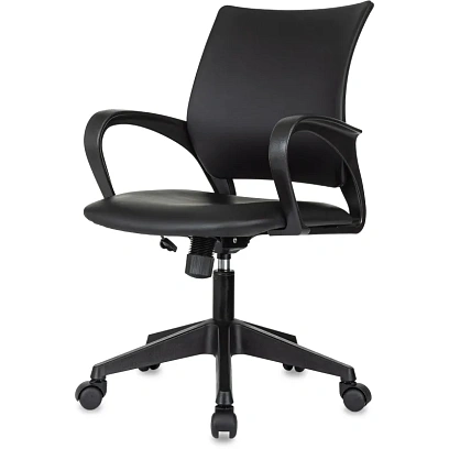 Кресло VB_ Бюрократ CH-695N черный эко.кожа крестов. пластик