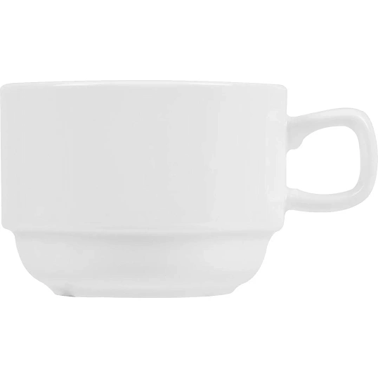 Чашка чайная 'Кунстверк';фарфор;250мл;D=85/55,H=60,L=120мм;белый 6шт/уп