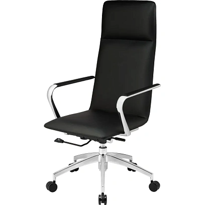 Кресло BN_Jl_EChair-593 TPU экокожа черный, алюминий
