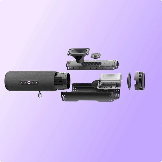Умная колонка Яндекс Станция Стрит с Алисой, чёрный (YNDX-00030BLK)