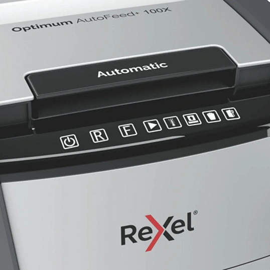 Шредер (уничтожитель) Rexel Optimum AutoFeed+ 100X EU, P-4/100лст/автоп/34л