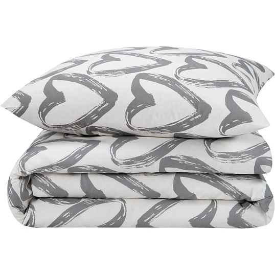 Постельное белье 1,5сп  Бязь (нав.70х70-2шт),In love