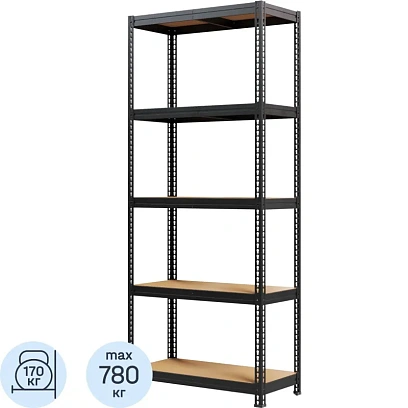 Стеллаж металлический MZ-PROFIL окрашенный 1800х750х350