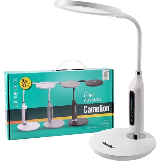 Светильник Camelion KD-862  C01 белый, LED, 10Вт, 580 лм