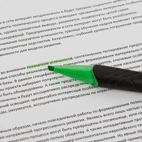 Маркер текстовыделитель КОМУС HY2396 зеленый 1-4мм