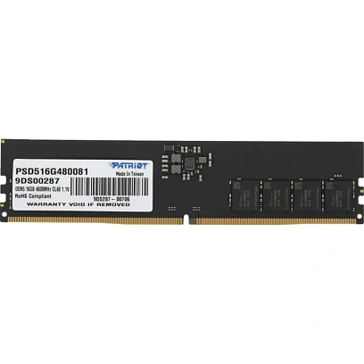 Модуль памяти Patriot DDR5 DIMM 16GB 4800Мгц(PSD516G480081)