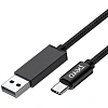 Кабель USB PERO DC-07 UNIVERSAL 2 in 1, USB-A + PD  to Type-C, 1m, Black