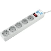 Сетевой фильтр Power Cube B 1.9 м 5 розеток (серый) 10А/2,2кВт(SPG-B-6)