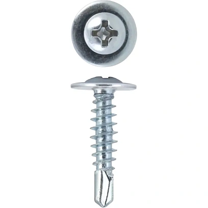 Саморезы с ПШ по металлу сверло 4,2х19 1000 шт/уп ведро Tech-Krep 100997