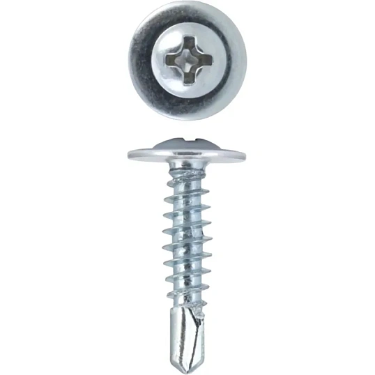 Саморезы с ПШ по металлу сверло 4,2х19 1000 шт/уп ведро Tech-Krep 100997