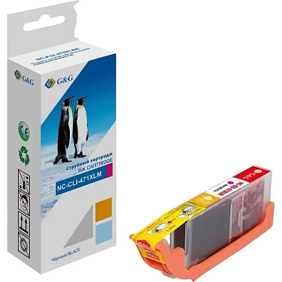 Картридж струйный G&G CLI-471XLM пур. для Canon MG5740/MG6840/MG7740