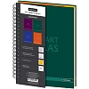 Бизнес-тетрадь Constant А4,150л,200х274,5 разд, клет+лин,зелен 0004-03