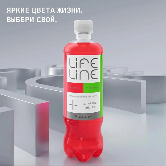 Напиток витаминизир LifeLine Intellectual со вкус арбуз и яблока негаз 0,5л