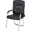 Конференц-кресло BN_TQ_Echair-807 VPU кожзам черный, хром