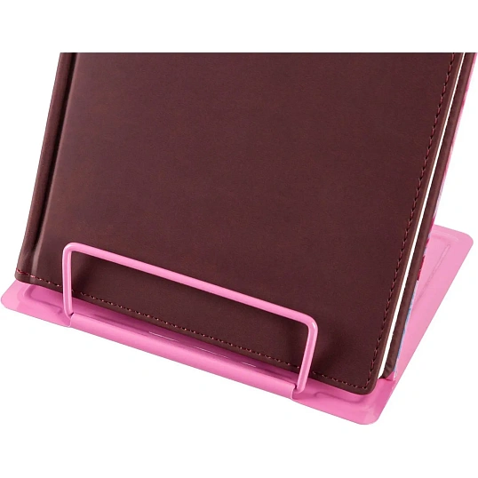 Подставка для книг металл,РОЗОВАЯ ,ДЕВОЧКА 15.8x16x12.8см,6настроек, 66504
