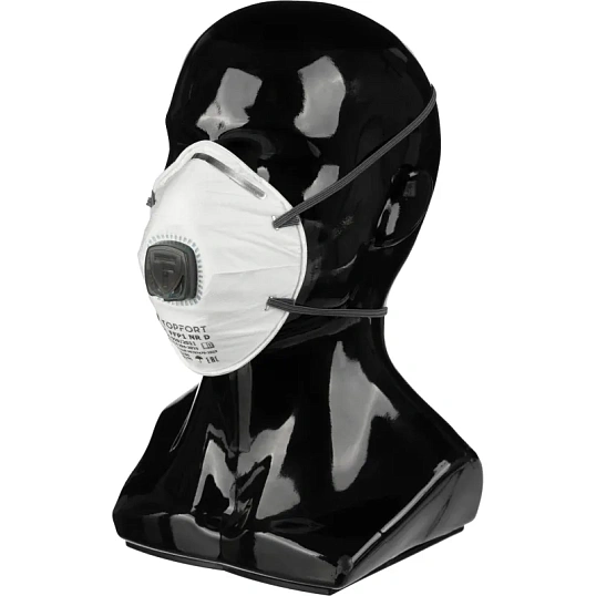 Полумаска фильтрующая TOPFORT 212 с кл FFP1 до 4ПДК 10шт/уп