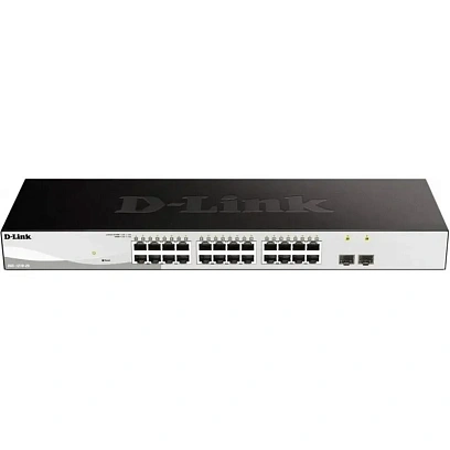 Коммутатор D-Link DGS-1210-26/FL2A L2 24x10/100/1000Base-T,2x1000Base-X SFP