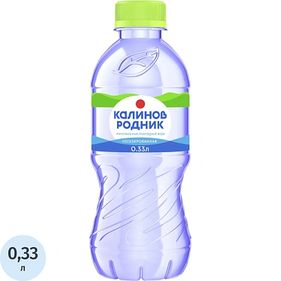 Вода минеральная Калинов Родник природ стол пит негаз ПЭТ 0,33л