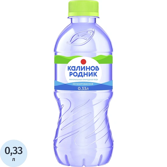 Вода минеральная Калинов Родник природ стол пит негаз ПЭТ 0,33л