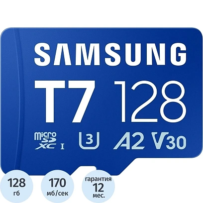 Карта памяти Samsung T7 microSDXC 128 ГБ [MB-MB128T/WW] 2026