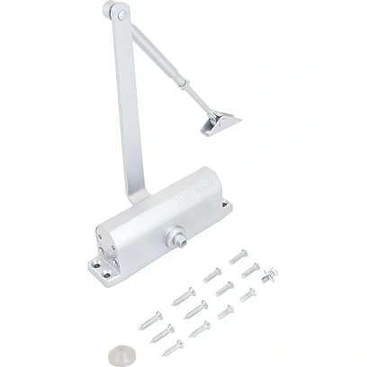 Доводчик дверной NOTEDO DC-080 SILVER 60-120 кг сереб. (10)